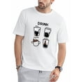 thumbnail image 1 of Camiseta con estampado de bebidas y gatos, para hombre, informal, de manga corta, ideal para verano, primavera y otoño, ideal como regalo, para el tiempo libre., 1 of 9
