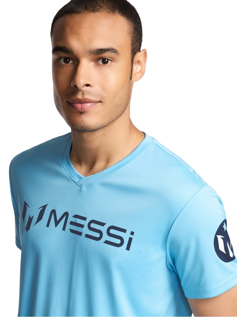 Messi Men's Lifestyle Jersey - Standard Fit Casual T-Shirt (Candy Pink)