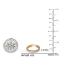 thumbnail image 6 of 0.33 Carat (ctw) 18K Rose Gold Round Cut Diamond Ladies Millgrain Anniversary Wedding Stackable Band 1/3 CT, 6 of 8