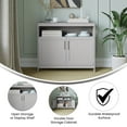 thumbnail image 2 of Flash Furniture Mayfield Classic Sideboard, Particle Board Gray, 2 of 2