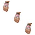 thumbnail image 1 of Yuarrent Ramillete de muñeca ligero con forma de rosa, accesorio elegante y femenino, elástica cómoda N9 champagne Type1 NO1, 1 of 6