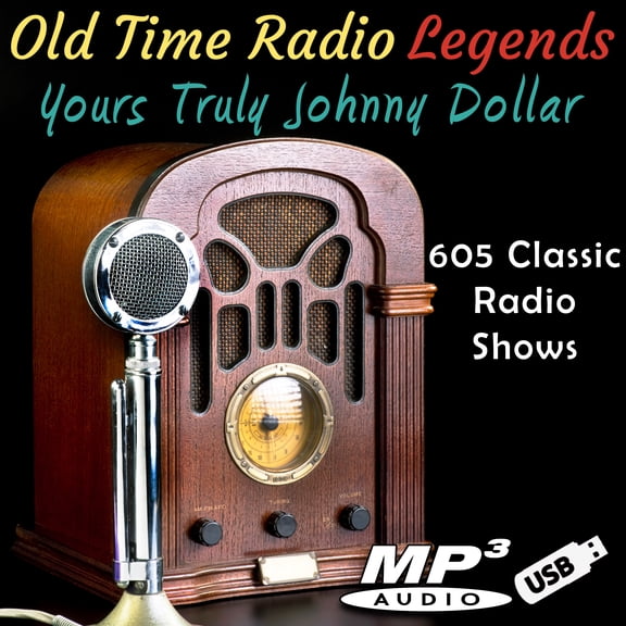 Old Time Radio Legends Yours Truly Johnny Dollar 605 Shows in Mp3 format on USB Flash Drive