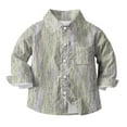 thumbnail image 4 of Riecok Long Sleeve Shirts for Girls Lapel Collared Graphic Print Button up Blouse Breathable Basic Trendy Tops, 4 of 5