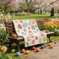 thumbnail image 6 of Aooww Soft Flannel Throw Blanket with Traditional Easter Bunny Patterns for Couch and Bed,F, 6 of 6