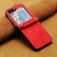 thumbnail image 5 of Dteck for Samsung Galaxy Z Flip 6 Case, Shockproof PU Leather Crossbody Lanyard Cover Protective Strap Case for Galaxy Z Flip 6,Red, 5 of 6