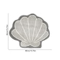 thumbnail image 3 of CaiYueKe Seashells Bathroom Rug, Bathroom Rugs, Ocean Decor Shell Bath Mat Gifts, Cute Seashell Shaped Bath Rugs for Sea Room Decor, Machine Washable & Non-Slip Bath Mat, 16x16 Inch, 3 of 7