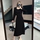 thumbnail image 4 of Ropa de mujer, estilo tiro, traje de lazo, falda de pana, traje de dos piezas, 4 of 5