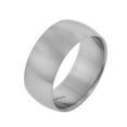 thumbnail image 1 of 10mm Wide Mens Titanium Brushed Satin Wedding Band Ring, 1 of 1
