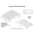 thumbnail image 5 of Concord Full Platform Bed with Flat Panel Foot Board and Full Size Urban Trundle Bed in Espresso, 5 of 8