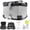 Flat Silver, variant on QinaQin 55L Motorcycle Top Case, Universal Aluminum Rear Trunk, Lockable Waterproof Motorbike Tail Box with Reflective Strips,Flat Black