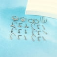 thumbnail image 4 of Stainless Steel Nose Studs 23pcs Set Metallic Tones Jewelry, 4 of 9