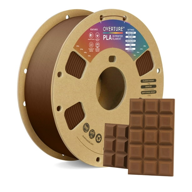 Filamento para impresora 3D OVERTURE PLA, 1,75 mm, bobina de 1 kg