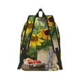 thumbnail image 3 of Balery Vintage Wooden Bucket Vintage Canvas Backpack for Men and Women - Large Capacity, Durable Travel Laptop Bag for School, Work, Hiking, and Outdoor Activities, 3 of 7