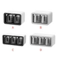 thumbnail image 4 of tredstone Spice Organizer Wall Mounted Kitchen Seasoning Jar 400ml Plastic Sugar Salt Container, 2 Cups, Gray, 4 of 7