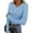 Light Blue, variant on Long Sleeve Shirts for Women Button Down Henley Tops Solid Baisc Tshirt Business Casual Tees Shirts Sports Workout Undershirts 2026 Fall Trendy Clothes With Thumb Hole