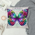 thumbnail image 2 of Nawypu Butterfly Scripture Decorative Throw Pillow Cover, Bible Religious Pillowcase Gift, Bible Throw Pillow Covers, Inspiring Christian Women Gift, Home Bedroom Decor for Women Scripture Lovers, 2 of 5
