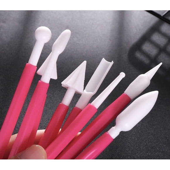 8-Piece Clay Sculpting Tools Set - Multi-Shape & Color Plastic DIY Modeling Knives for Pottery, Air Dry Clay Art Portable & Ergonomic