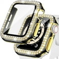thumbnail image 1 of LEIXIUER for Apple Watch case 40mm with Tempered Glass Screen Protector for iwatch Series 6/5/4/SE, Bling Crystal Diamond Rhinestone Bumper Full Cover Protective Case Women Girls 40mm, 1 of 6