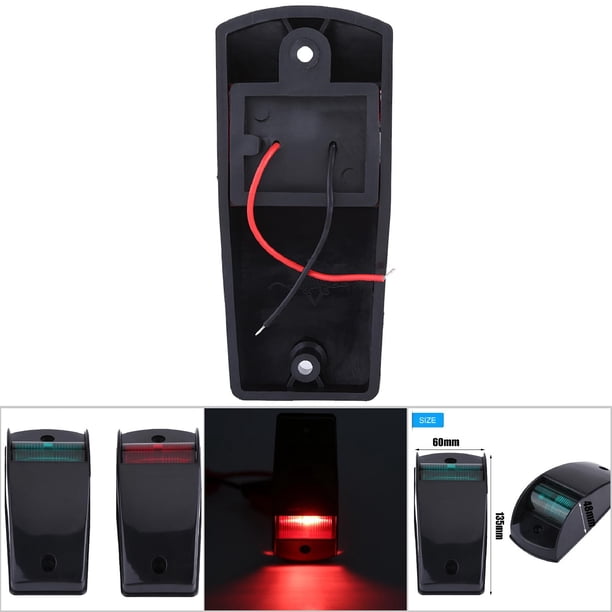 Luz De Navegación, Luz Marina Alta Marina De Alta Luz DC 12V 5W Rojo Impermeable+verde Durabilidad Larga Para Barcos De Yates