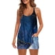 thumbnail image 2 of ICHUANYI Clearance Women's Casual Color Suspender V-Neck Pullover Sleeveless Dress(Navy, M) ICHUANYI WER2023081510703, 2 of 5