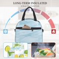 thumbnail image 4 of Fotbe Blue Marble Bolsa de Almuerzo con Estampado, Lonchera Aislada, Contenedores de Comida Reutilizables Tipo Cooler a Prueba de Fugas, 4 of 7