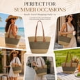 thumbnail image 7 of DAKIMOE Straw Beach Bag For Women Summer Boho Tote Bag Handbags Large Shoulder Purses Woven for Vacation, 7 of 7