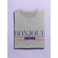 thumbnail image 3 of Bonjour Paris Good Idea Shaped T-Shirt Women -Image by Shutterstock, Female 3X-Large, 3 of 4