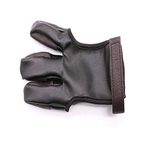 Eigraketly Guante de tiro individual para al aire libre, Camping, senderismo, Protector de punta de dedo de mano, protector de cazadores profesional Largo 8-9cm Eigraketly OD028232-02