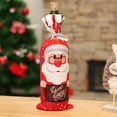 thumbnail image 4 of dianhelloya Christmas Santa Claus Snowman Elk Wine Champagne Bottle Bag Cover Gift Decor Snowman, 4 of 8