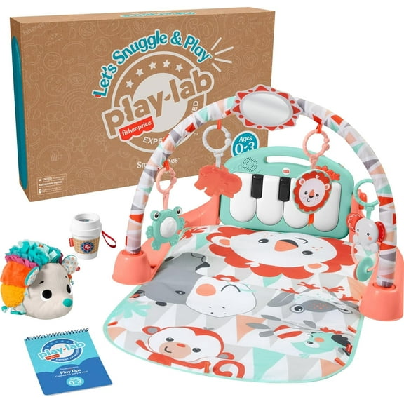 Fisher-Price Newborn Baby Kit Let’s Snuggle & Play Set, Developmental Toys with Activity Guide for Infants