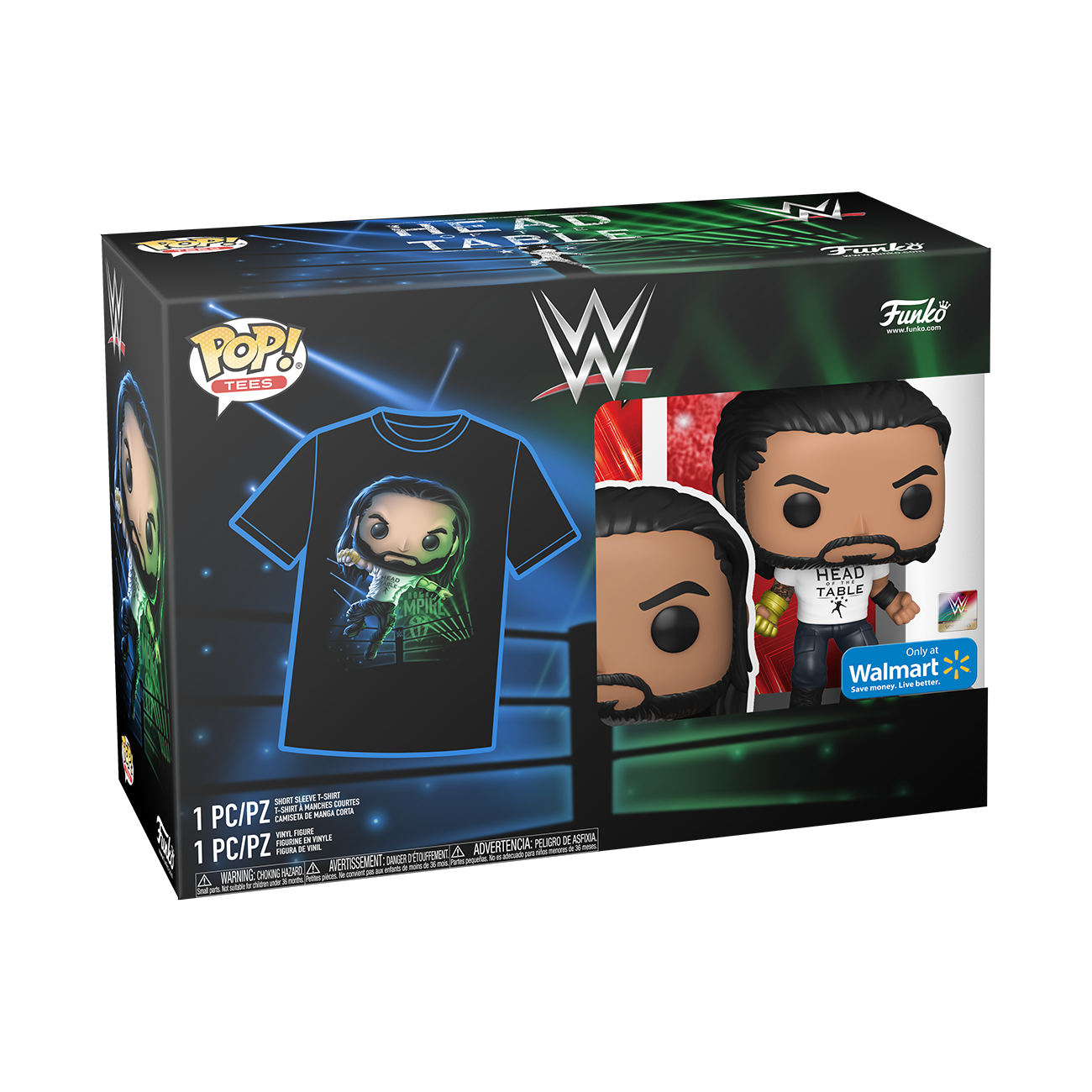 Funko Pop! Pop & Tee: WWE - Roman Reigns - XL (Walmart Exclusive) - image 2 of 6