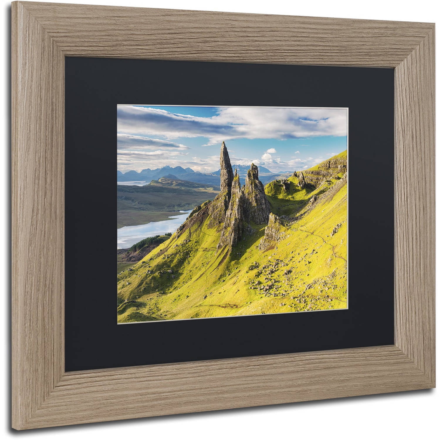 Trademark Fine Art "Sanctuary Pinnacles" Canvas Art by Michael Blanchette Photography Black Matte, Birch Frame