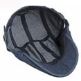 thumbnail image 5 of SikaFu Berets Adjustable Cap Vintage Cotton Denim Beret Hat Ivy Newsboy Flat Cap Retro Artist Painter Hat Men Women Beret Cap, 5 of 6