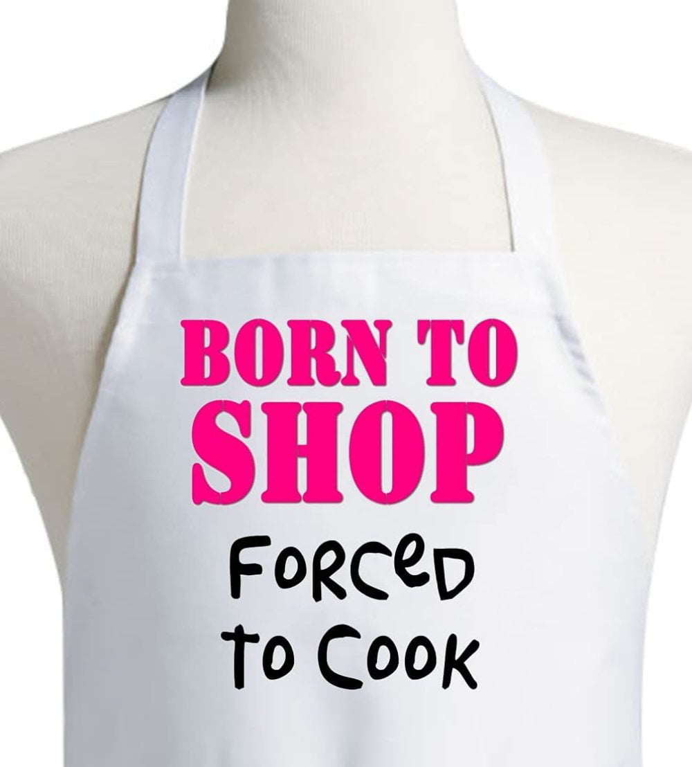 Funny Kids Childrens Kitchen Art Craft Apron Born To Cook Chef 