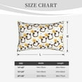 thumbnail image 4 of Pofeuu Penguin With Flowers Print Polyester Microfiber Plush Pillowcases, Super Soft and Cozy Pillow Case Covers with Envelop Closure（Pillow core not included）-16"x24", 4 of 6