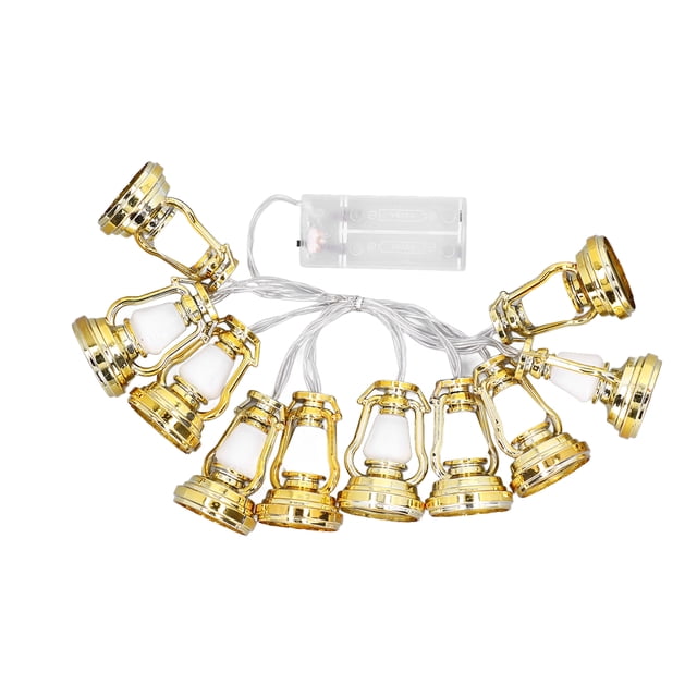 Cadena de luces, luces de Ramadán, lámpara de queroseno, luces de Ramadán, luces decorativas LED, rendimiento finamente sintonizado