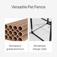 thumbnail image 3 of Abbracc Metal Transparent Pet Fence, No-Install Indoor Dog Cage, 3 of 3