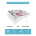 thumbnail image 5 of Pink Roses Floral Twin Size Down Alternative Comforter, Lightweight Comforter Quilt Bedding Set with Pillow Shams Vintage Romance Botanical Flowers All Seasons Bed Comforter Duvet Insert 68"x86", 5 of 7