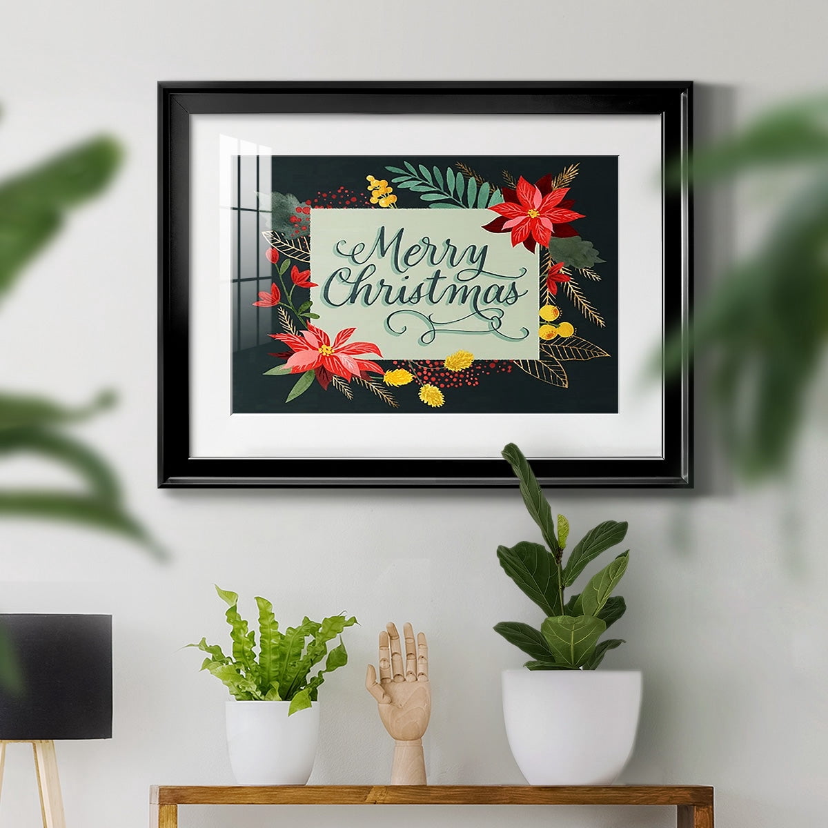 Bright Christmas Night I Premium Framed Print - Ready to Hang