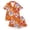 Orange11, variant on HEVRJEWJD Girl Boy Halloween Pajamas Button Down 2 Piece Pajama Set Little Kid Girls Pjs Nightgown Purple11 9-10 Years