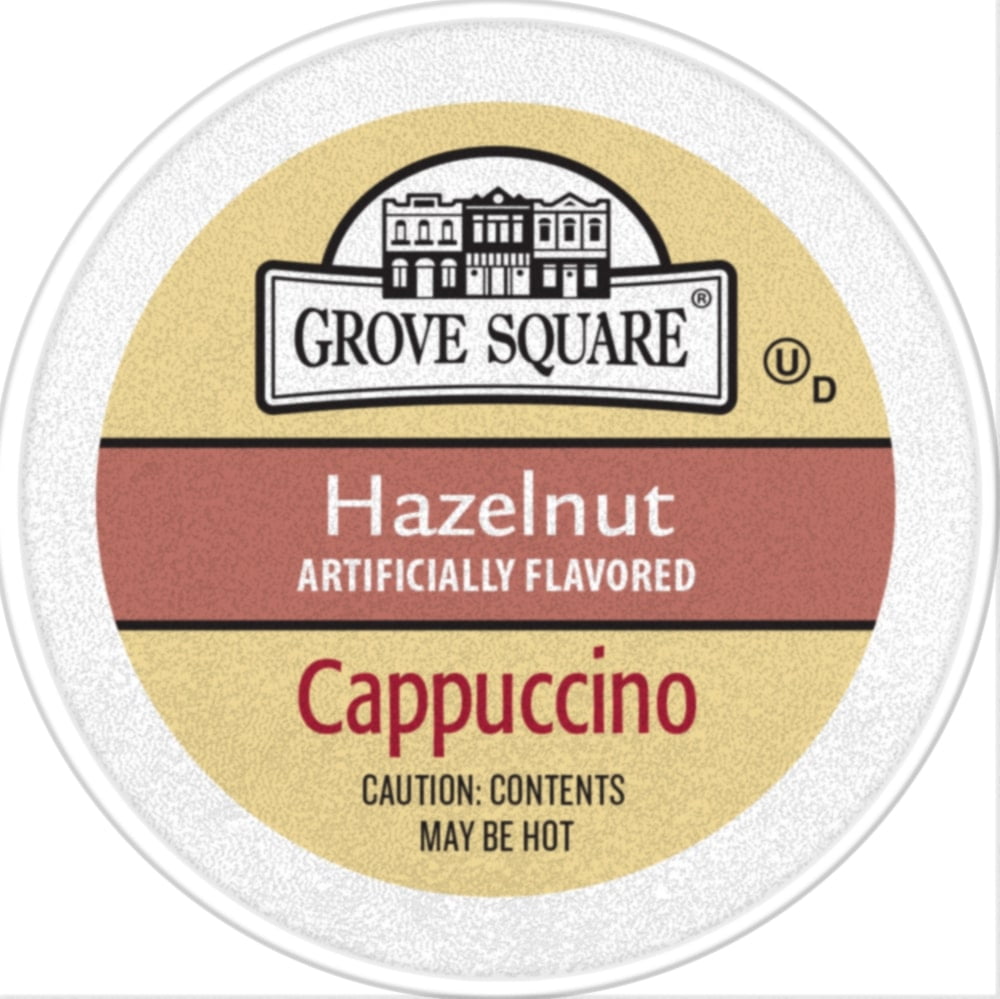 Grove Square Hazelnut Cappucino Coffee Pods, 24 Count for Keurig K-Cup Brewers
