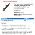 thumbnail image 2 of Front Lower Control Arm and Ball Joint Assembly - Compatible with 2006 Mercedes-Benz S65 AMG Base, 2 of 2