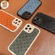 thumbnail image 3 of Funda De Piel Completa Para IPhone 11 12 13 Pro Max 14 Plus Con Patrón De Letras, 3 of 4