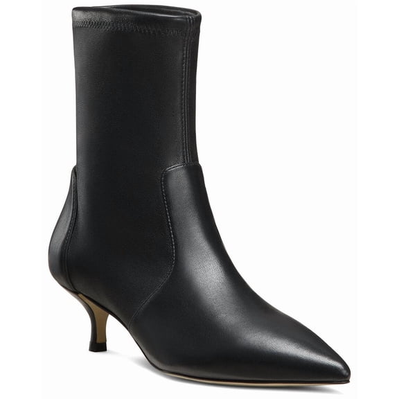 Stuart Weitzman Mara 50 Leather Bootie, 6.5, Black