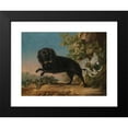 thumbnail image 2 of Jean-Jacques Bachelier 14x12 Black Modern Framed Museum Art Print Titled - Mimi, the Favorite Dog of Madame De Pompadour (1762), 2 of 5
