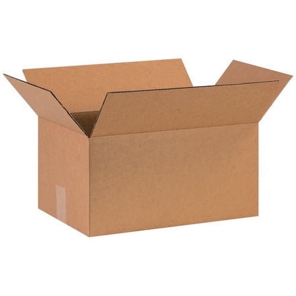 SSBM 16" x 10" x 8" ECT-32 Kraft Corrugated Shipping Boxes 25/Case
