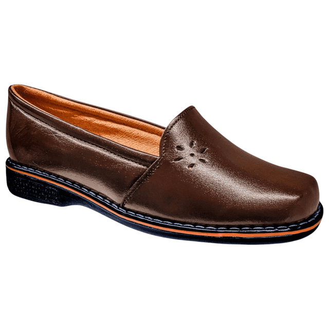 Zapato de Mujer en Piel Borrego para Pie Diabetico Cómodo Mocasin Casual