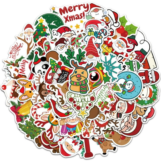 100Pcs Grinch Christmas Stickers for Christmas Party Favors,Water  Bottles,Laptop,Greeting Cards,Envelopes