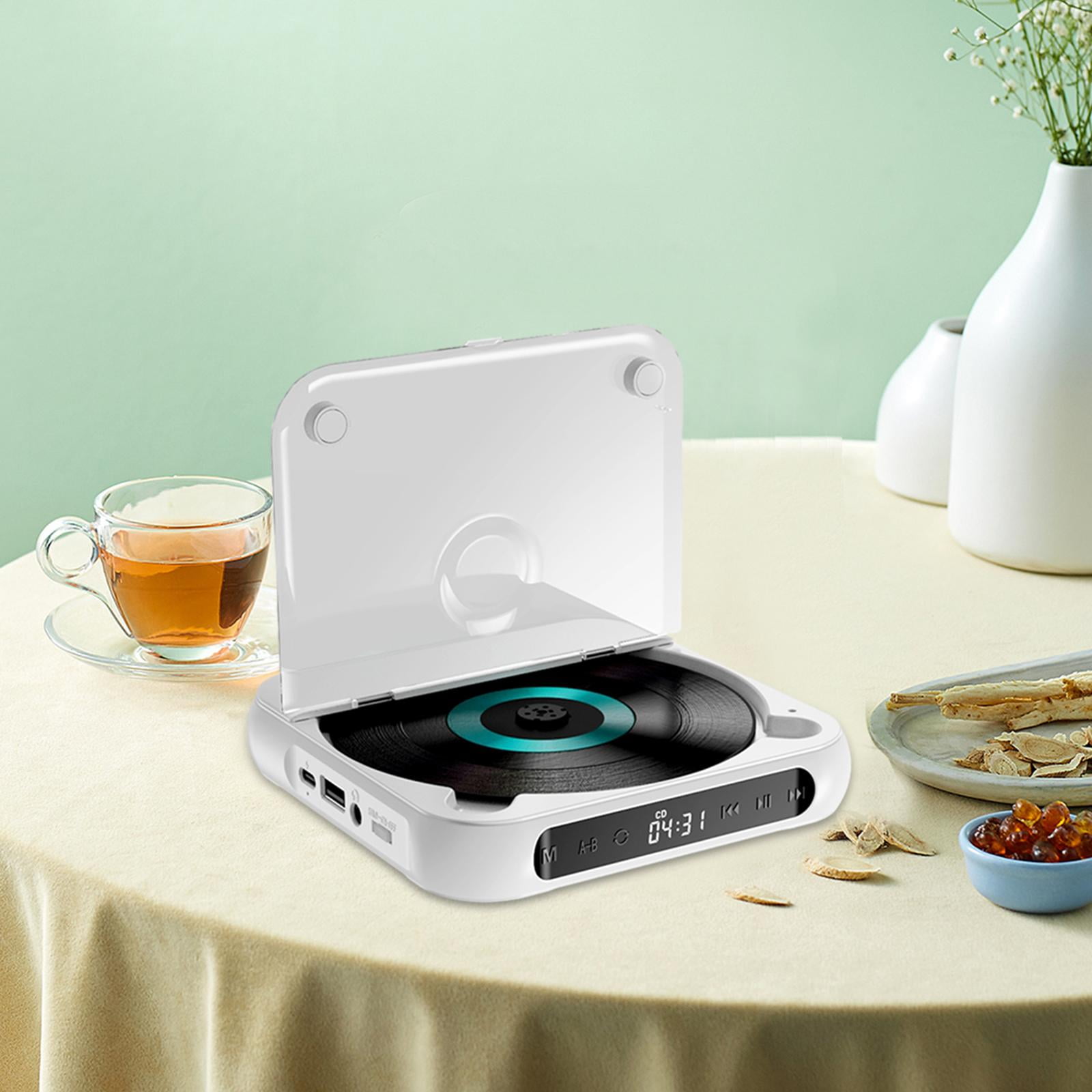 STARTIST Home CD Player Compact Audio Music Player for Friends Language Learners Kids White
