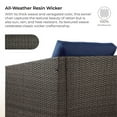 thumbnail image 6 of CHITA Outdoor Swivel Gray Wicker Chair with Cushion, Blue, 6 of 8